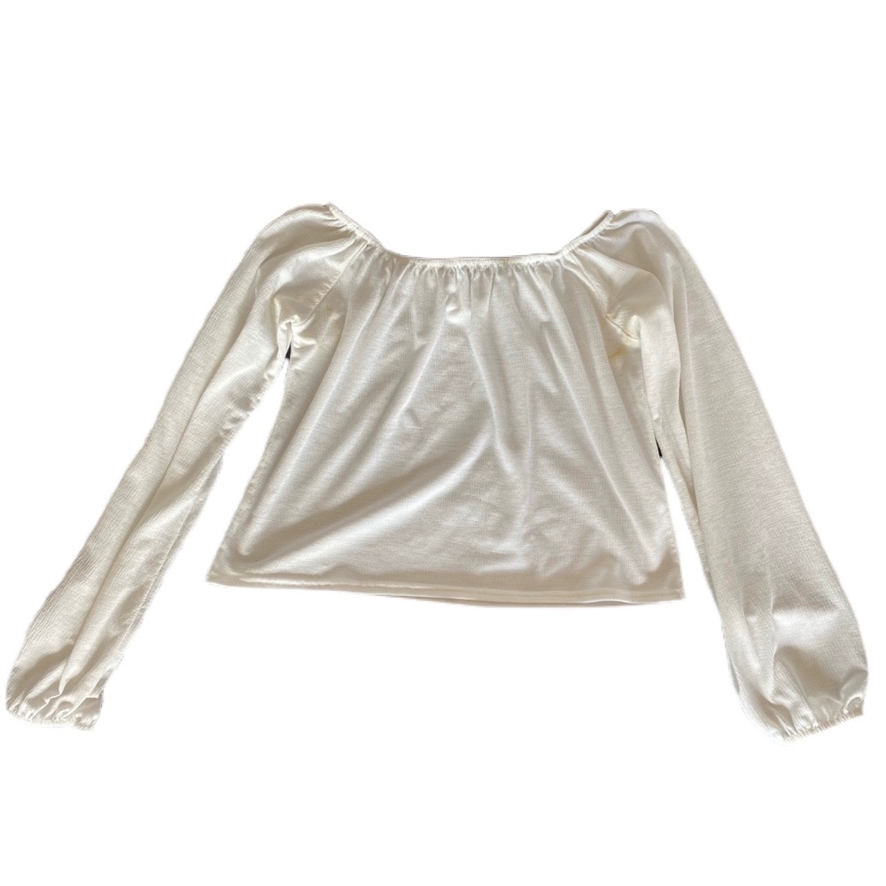 Off The Shoulder White Blouse